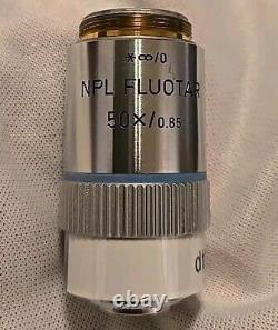 Objectif de microscope Leitz Wetzlar NPL Fluotar 50x/0,85 DF