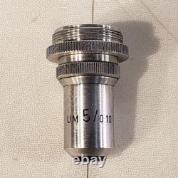 Objectif de microscope Leitz Wetzlar UM 5/0.10 Lentille 5x