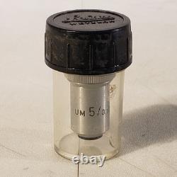 Objectif de microscope Leitz Wetzlar UM 5/0.10 Lentille 5x
