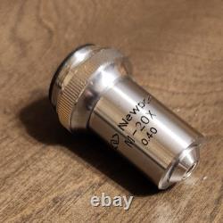 Objectif de microscope Newport M-20x, 0,40 NA, longueur focale de 9,0 mm