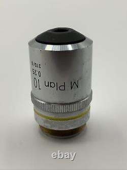 Objectif de microscope Nikon 0.25 210/0. M Plan 10