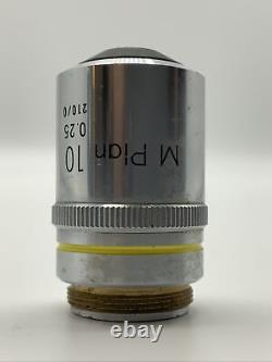 Objectif de microscope Nikon 0.25 210/0. M Plan 10