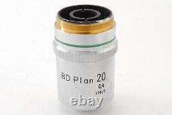 Objectif de microscope Nikon BD Plan 20x 0.4 210/0 du Japon #ADII