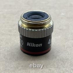 Objectif de microscope Nikon BE Plan 4x/0,10 ? /- WD 25