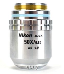 Objectif de microscope Nikon CF Plan 50X/0.80 BD DIC WD 0.54