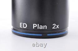 Objectif de microscope Nikon ED Plan 2x en état proche du neuf, provenant du Japon