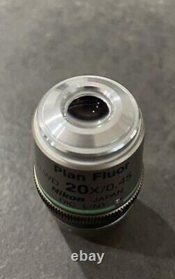 Objectif de microscope Nikon ELWD Plan Fluor 20x/0.45NA DIC L/N1 WD 7.4mm