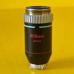 Objectif de microscope Nikon E 40 0.65 160/0.17 Ph3 DL à contraste de phase lentille RareRed