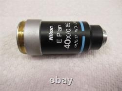 Objectif de microscope Nikon E Plan 40x / 0,65 CFI Infinity Eclipse E200