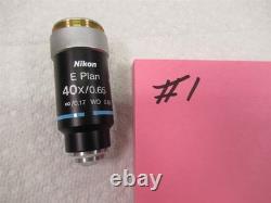 Objectif de microscope Nikon E Plan 40x / 0,65 CFI Infinity Eclipse E200
