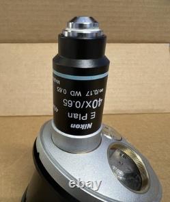 Objectif de microscope Nikon E Plan 40x/0.65 WD 0.65 MRP70400