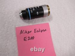 Objectif de microscope Nikon E Plan 40x pour microscopes de la série Eclipse