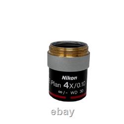 Objectif de microscope Nikon E Plan 4x/0,10 ? /- WD 30