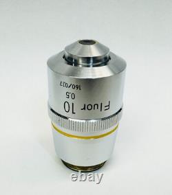 Objectif de microscope Nikon Fluor 10X/0.5 à fluorite RMS 160mm