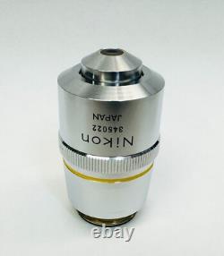Objectif de microscope Nikon Fluor 10X/0.5 à fluorite RMS 160mm