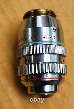Objectif de microscope Nikon Fluor 40x Ph3 DL 160/0.11-0.23 Contraste de phase