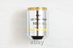 Objectif de microscope Nikon LU Plan Fluor 10x / 0.30 A? /0 BD WD 15 #4688