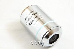 Objectif de microscope Nikon LU Plan Fluor 50x / 0.80 A? /0 BD WD 1.0 #4690