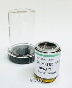 Objectif de microscope Nikon L Plan 20X/0.35 SLWD M25 Eclipse Super Longue Distance