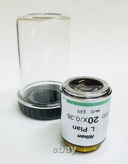 Objectif de microscope Nikon L Plan 20X/0.35 SLWD M25 Eclipse Super Longue Distance