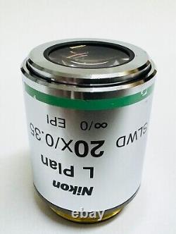 Objectif de microscope Nikon L Plan 20X/0.35 SLWD M25 Eclipse Super Longue Distance