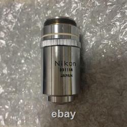 Objectif de microscope Nikon M Plan 100x 0,90 sec à sec 210/0 Utilisé