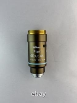 Objectif de microscope Nikon Plan 40x/0.65 /0.17 WD 0.56