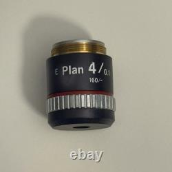 Objectif de microscope Nikon Plan 4X/0.1 160mm