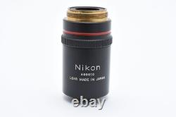Objectif de microscope Nikon Plan APO 4x / 0.16 160 160mm fabriqué au Japon A2421291
