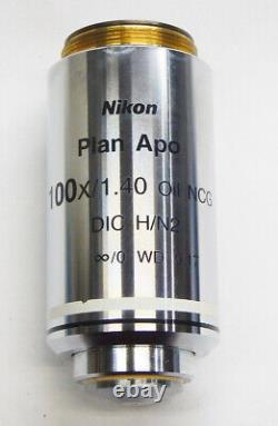 Objectif de microscope Nikon Plan Apo 100x 1.40 huile NCG DIC
