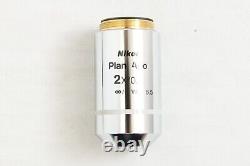 Objectif de microscope Nikon Plan Apo 2x / 0,1 inf/- WD 8,5 avec filetage de 25 mm