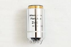 Objectif de microscope Nikon Plan Apo 2x / 0,1 inf/- WD 8,5 avec filetage de 25 mm