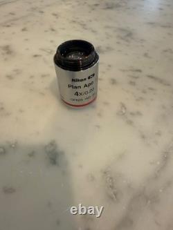 Objectif de microscope Nikon Plan Apo 4x / 0,2 WD 20 mm