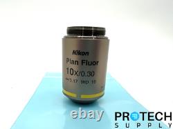 Objectif de microscope Nikon Plan Fluor 10x/0,30 MRH00101 avec GARANTIE