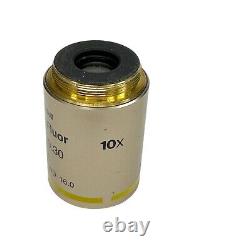 Objectif de microscope Nikon Plan Fluor 10x 10x/0,30 DIC L Infinity/0,17 WD 16,0
