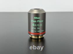Objectif de microscope Nikon Plan Fluor 4X/0,13 PhL DL Infinity