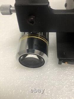 Objectif de microscope OLYMPUS EPI L PLAN APO 10X 0.23 F 200 et étage X, Y, Z