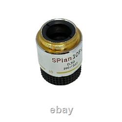 Objectif de microscope Olympus 803974 SPlan 10 PL 0.30 160/0.17 fabriqué au Japon
