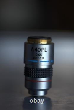 Objectif de microscope Olympus A40PL 40X 0,65 160/0,17