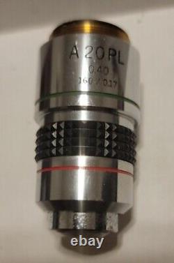 Objectif de microscope Olympus A 20PL 0,40