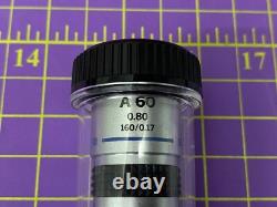 Objectif de microscope Olympus A 60, 0.8, 160/0.17 Neuf