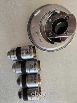 Objectif de microscope Olympus DPlan - ensemble incluant la platine pour objectifs