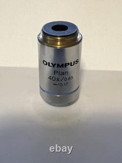 Objectif de microscope Olympus Infinity Plan 40x / 0.65 / 0.17 Japon