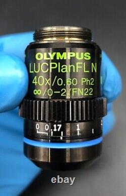 Objectif de microscope Olympus LUCPLFLN40XPH LUCPlanFL N 40x/0.60? /0-2/FN22