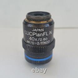 Objectif de microscope Olympus LUCPlanFL N 40x/0.60 /0-2/FN22
