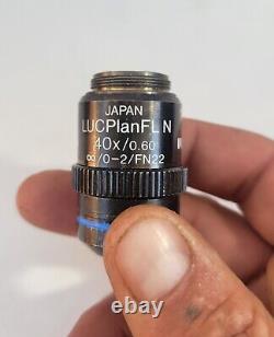 Objectif de microscope Olympus LUCPlanFL N 40x/0.60 /0-2/FN22