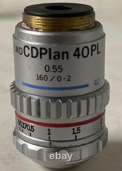 Objectif de microscope Olympus Lwd Cd Plan 40Pl 0.55 160/0-2 T2 40 (p2Red)