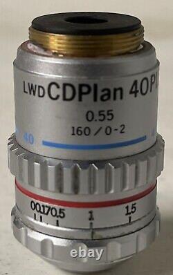 Objectif de microscope Olympus Lwd Cd Plan 40Pl 0.55 160/0-2 T2 40 (p2Red)