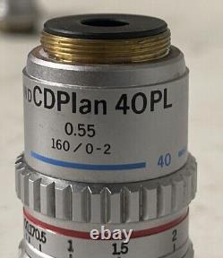 Objectif de microscope Olympus Lwd Cd Plan 40Pl 0.55 160/0-2 T2 40 (p2Red)