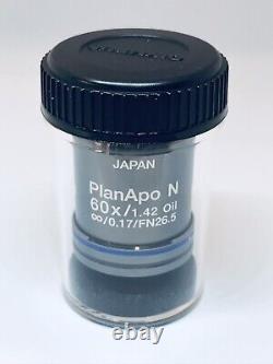 Objectif de microscope Olympus PlanApo N 60x /1.42 Oil /0.17 Faire une offre